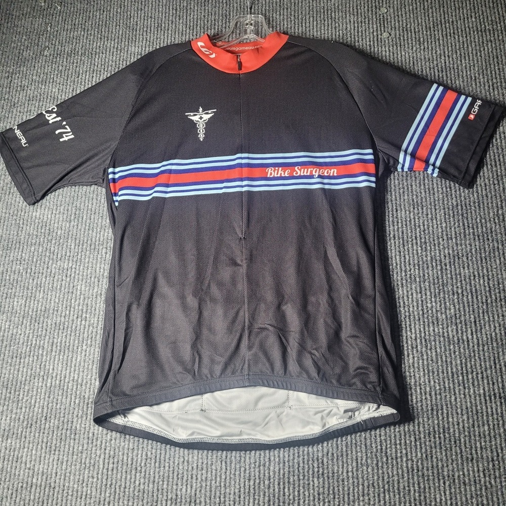 Louis Garneau Bike Surgeon Ride A Bike Cycling Jersey Size XL